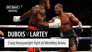 Crazy heavyweight war Daniel Dubois v Richard Lartey full fight [upl. by Wilder292]