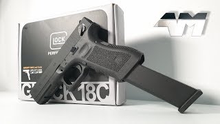 UMAREX GLOCK 18C  ELITE FORCE GLOCK 18C  Full Auto Glock  Airsoft Unboxing Review [upl. by Yanej]