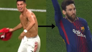 Messi and Ronaldo 4K Transition Clips For Editing [upl. by Ttennaj205]