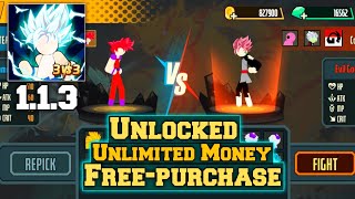 Stickman Dragon Fight  Super Stick Warriors M0D apk update 113  unlimited money  unlocked [upl. by Ydal]