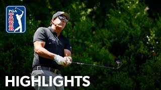 Phil Mickelson shoots 7under 64  Round 1  Wells Fargo  2021 [upl. by Krm]