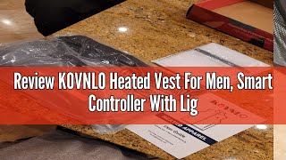 Review KOVNLO Heated Vest For Men Smart Controller With Lightsout Design Electric Heated Jackets [upl. by Sirap]