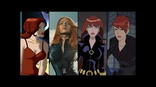 Black Widow Evolution in Movies amp Cartoons 2018 [upl. by Donelu316]