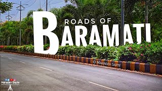 roads of Baramati  baramati road drive  baramati city roads [upl. by Ariek]