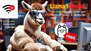 Download and Run Ollama Llama 3 model and more Locally  FREE uncensored LLMs [upl. by Servetnick]