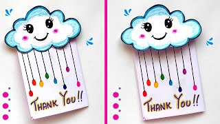 Easy and Beautiful Thank you Card  How to make Thank you card  Thank you Gift Card  Thanks Card [upl. by Kelcy]