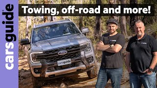 2023 Ford Ranger V6 Wildtrak 4WD detailed review Pickup test towing 4x4 offroad fuel use 4K [upl. by Laurin290]