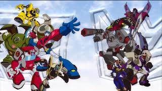 Transformers Animated Japanese Ending HD 1080 AI Upscale [upl. by Lorollas]