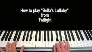 Bellas Lullaby Piano Tutorial Carter Burwell  Twilight [upl. by Atiuqihs]