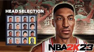 Scottie Pippen Face Creation on NBA 2k23 [upl. by Ringler]