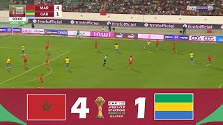 Morocco vs Gabon 41  2025 Africa Cup of Nations Qualifiers  Match Highlights [upl. by Schechter502]