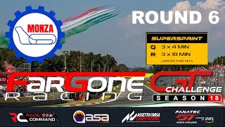 FarGone Racing  GT Challenge Season 18  Round 6  Monza [upl. by Nylear765]