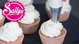 Cupcakes Topping  Frosting  MascarponeSahnecreme  FrischkäseSahnecreme  Cake Basics [upl. by Elagiba996]