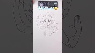 オブソミートの重音テトを5秒、10秒、1分、5分で描いてみたDrawing Teto in 5sec10sec1mins5mins 重音テト drawing shorts [upl. by Meghann14]