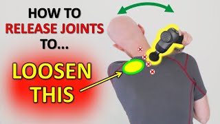 How To Use A Massage Gun To Loosen Lower Neck Joints amp Shoulder Muscles [upl. by Ebag821]