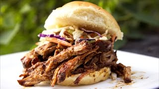 Smoked Pulled Pork Recipe  Kamado Joe Grill  BBQGUYScom [upl. by Aileen]