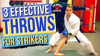 3 Karate Throws For Strikers amp StandUp Fighters [upl. by Nonohcle918]