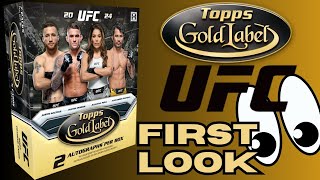 RELEASE DAY 2024 Topps Gold Label UFC  My 1st Look  2024 Topps Gold Label UFC Hobby Box 130150 [upl. by Eycats]