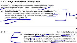 📚PARASITOLOGY📚👉Types of Hosts🎯👍MZOE001📚Unit1💯✔️ ignou parasitology science msczoology biology [upl. by Nylzaj]