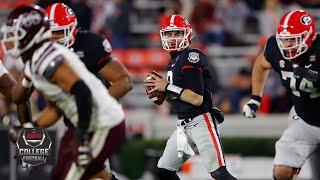 Mississippi State Bulldogs vs Georgia Bulldogs  2020 College Football Highlights [upl. by Michaeu]