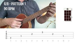 Baritone Ukulele Picking Patterns [upl. by Neela]