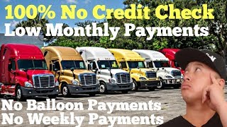 100 NO Credit Check  Semi Truck Leasing and Financing [upl. by Lanny103]