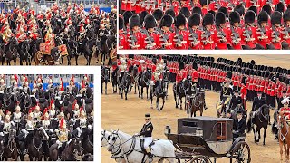 TROOPING THE COLOUR Major Generals Review 2024 THIS HAPPENED at Horse Guards Parade in London [upl. by Melise]