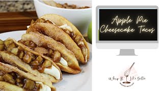 Apple Pie Cheesecake Tacos  How to make Apple Pie Cheesecake Tacos applepiecheesecaketacos [upl. by Eissert]