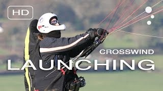 Paraglider Control How to launch in a crosswind [upl. by Rafe457]