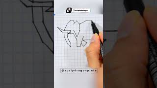 Como dibujar un Elefante en cuadricula [upl. by Georgianna801]