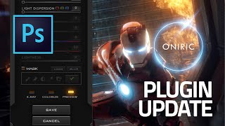Oniric plugin update v1310  Non destructive glow generator for Adobe Photoshop CC [upl. by Bravar]