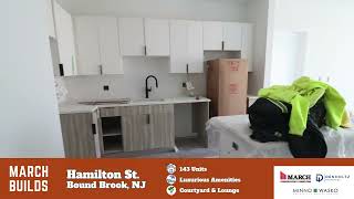 Luxury Apartment Construction Update The Rail Bound Brook NJ  Feb 2025 [upl. by Ecinahs]