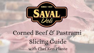 Saval Deli Corned Beef amp Pastrami Slicing Guide [upl. by Roderick71]