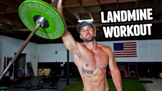 8 Best Landmine Exercises  Full Body Workout [upl. by Oinesra]