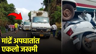 MandremAgarwada Accident Leaves One Seriously Injured  GOA365 TV [upl. by Fulvia]