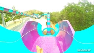 Aqua Rocket Water Coaster HD POV  Californias First Water Coaster  Raging Waters 2015 [upl. by Busch]