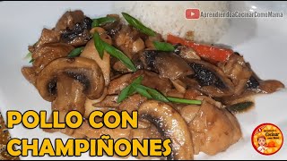 RECETA POLLO CON CHAMPIÑONES AL ESTILO ORIENTAL [upl. by Ongineb793]