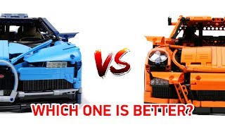 LEGO Technic Bugatti Chiron VS Porsche 911 GT3 RS Which one is better 4K [upl. by Faruq596]