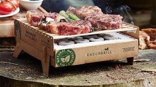 CasusGrill  Instant Biodegradable Grill [upl. by Aisinoid]