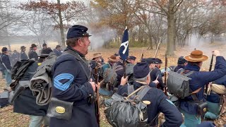 160th Prairie Grove  Civil War Reenactment  official report from the field [upl. by Chloras715]