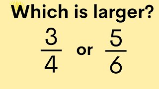 How to determine which Fraction is larger [upl. by Averat]