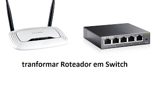 transformar roteador tp link TLWR841ND em switch [upl. by Sinnard]