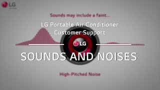 LG Portable AC  Sounds and Noises [upl. by Aiahc]