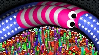 Slitherio 001 Strong Bad Snake Skin Hacked vs 72227 Snakes Epic Slitherio Gameplay N1 [upl. by Teeter671]