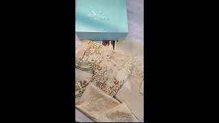 Sateen By Maria B Embroidered Luxury Collection  Unboxing Video😍 [upl. by Yerfej]