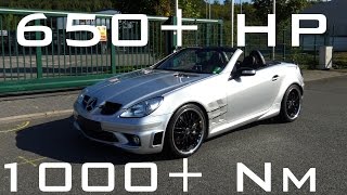 Mercedes SLK 55 AMG Supercharged  Onboard Autobahn 0310 Kmh amp Sound amp Acceleration [upl. by Publia]