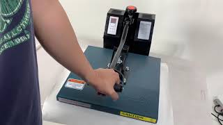 How to set pressure on heat press fancierstudio power heat press [upl. by Aciretahs273]