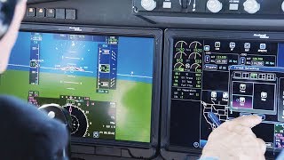 Flying the Rockwell Collins Pro Line Fusion Touch Avionics System – AINtv [upl. by Merdith371]