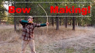 How to Make a Hickory Board Bow [upl. by Atimad]