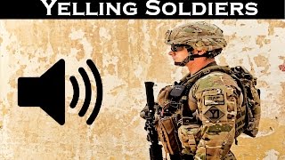 Yelling Soldiers Sound Effect  High Audio Quality [upl. by Barcellona]